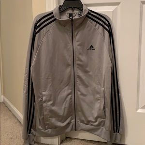 Adidas grey track jacket